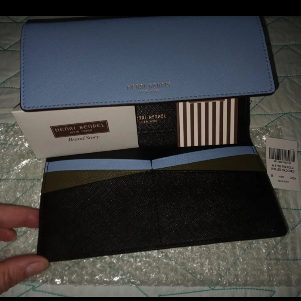 HENRI BENDEL WEST 57TH TRIFOLD WALLET BLOCKED NWT